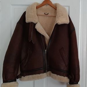 Men's Sheepskin Bomber Jacket
